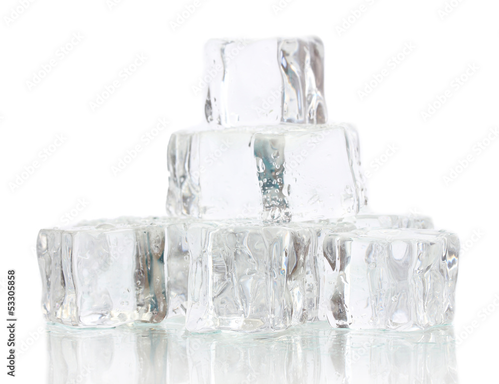 Ice isolated on white Ice isolated on white