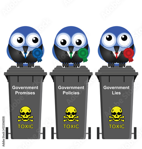 Promises Policies and Lies Government Bins