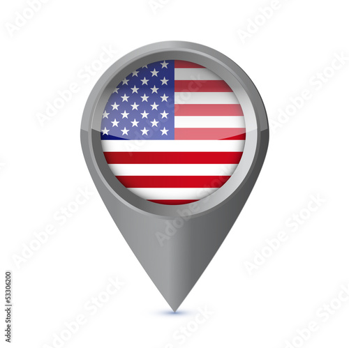 Free Download Glossy colorful USA map application point symbol - GFXLoad