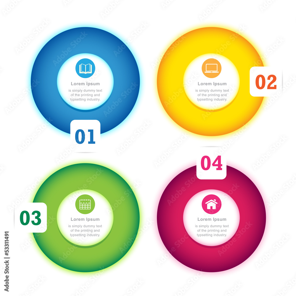 Modern Circle Design full color template Modern Circle Design full color template