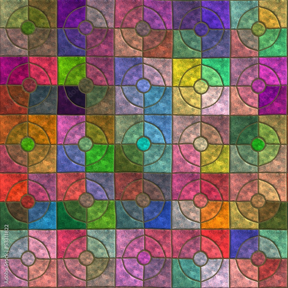 Fototapeta premium Ceramic tiles - texture for your 3d models