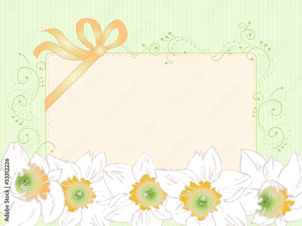 Fototapeta premium Hand drawn greeting card, vintage style, vector eps 10