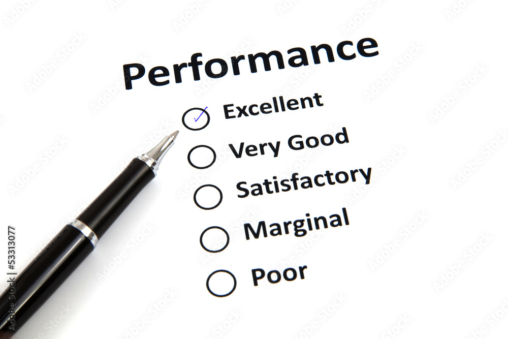 Performance evaluation form Performance evaluation form