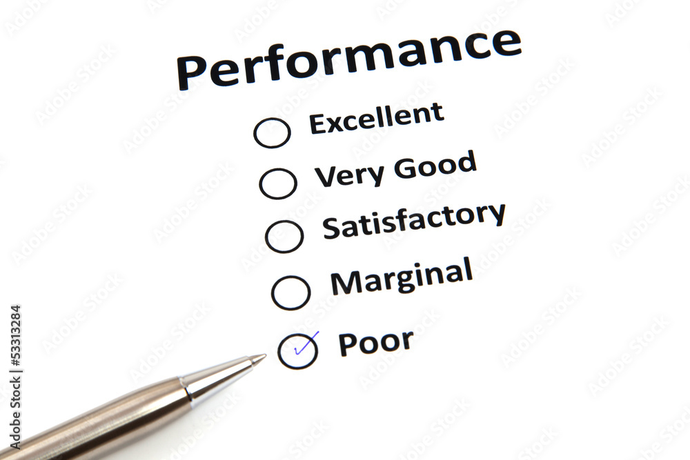 Performance evaluation form Performance evaluation form