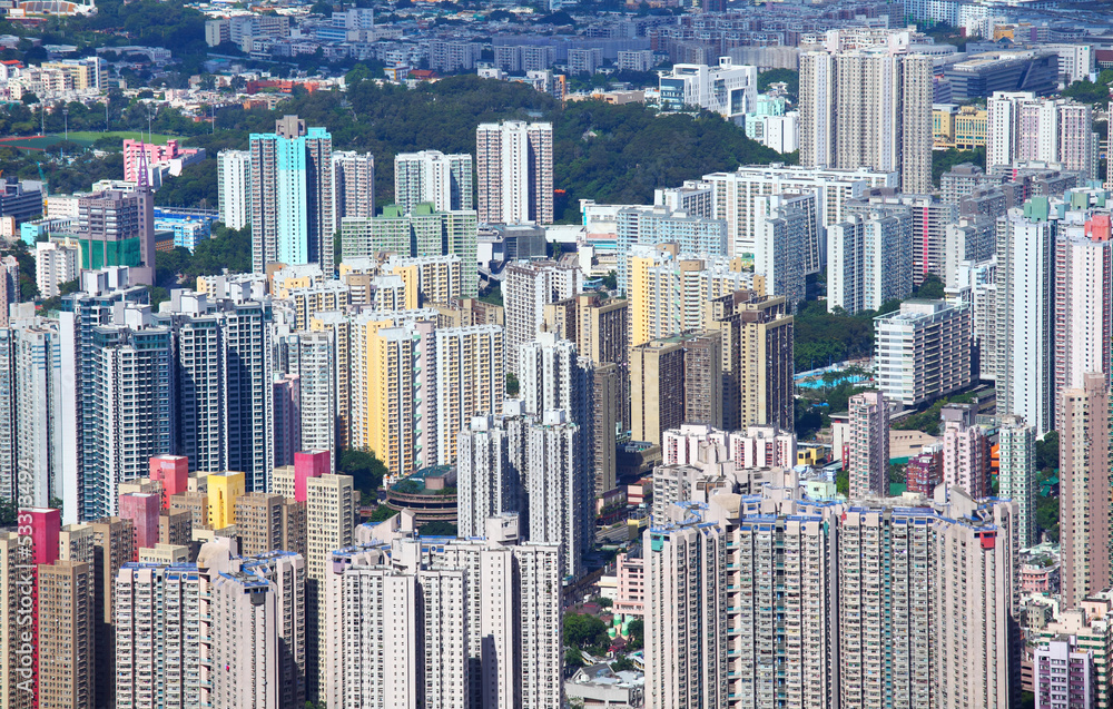 Fototapeta premium Residential building in Hong Kong