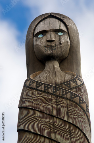 Maori Culture - Wood Carving photo