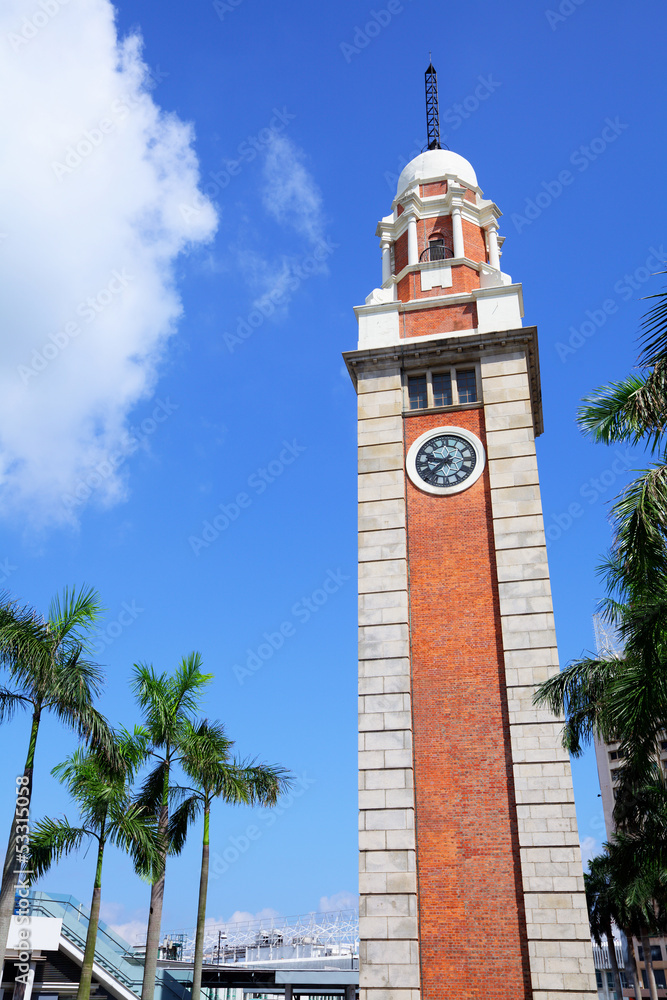 Fototapeta premium Clock tower in Hong Kong
