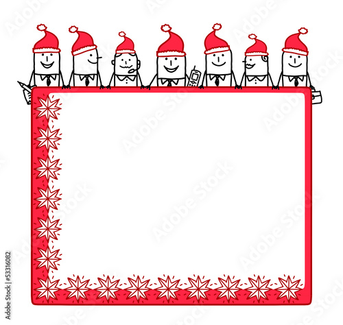 Christmas team & blank board