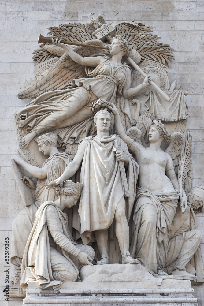 Arc de Triomphe, Le Triomphe de 1810 sculpture Arc de Triomphe, Le Triomphe de 1810 sculpture