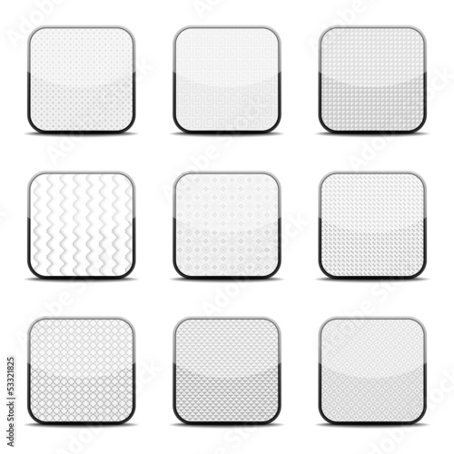 White textured icon templates