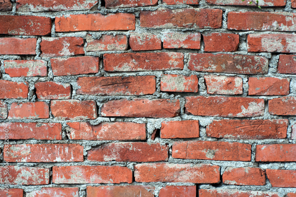 Obraz premium old red brick wall texture