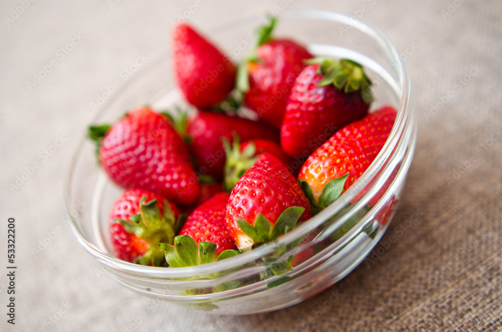 Appetizing strawberry in the bowl. Appetizing strawberry in the bowl.
