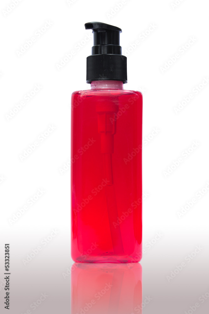 Bottle of shampoo
