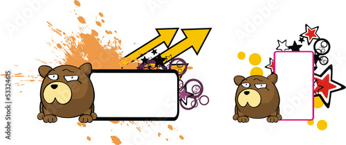 bear ball funny cartoon copyspace