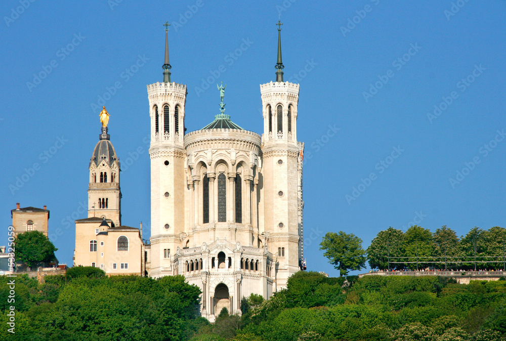 Basilika Notre-Dame-de-Fourvière, Lyon / Frankreich