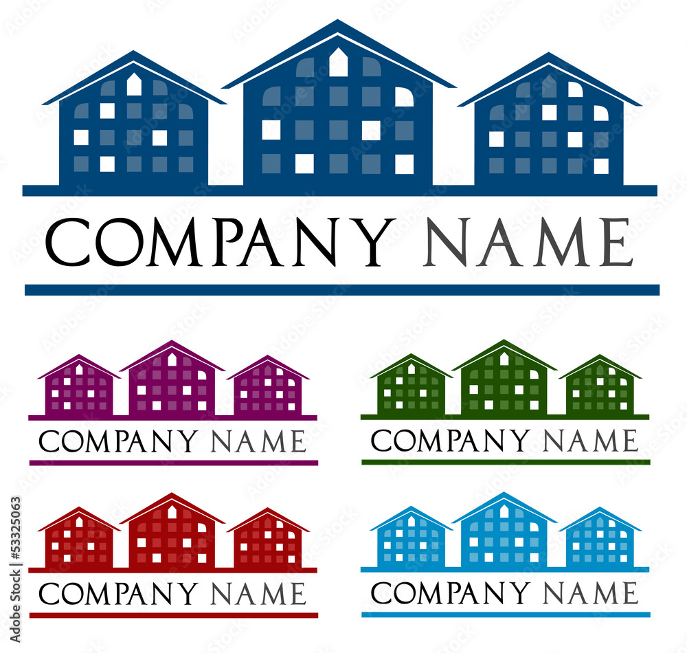 Сompany logo house. House roof logo