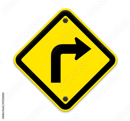 Free Download Turn left road sign. Part of a series. - GFXLoad