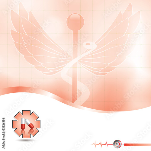 Abstract medical background