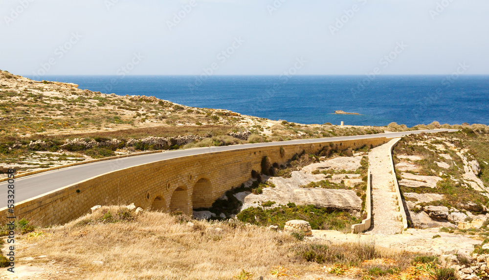 Road and Bridge to Azure Window
