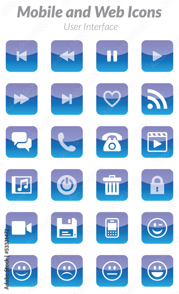 Mobile and Web Icons Mobile and Web Icons