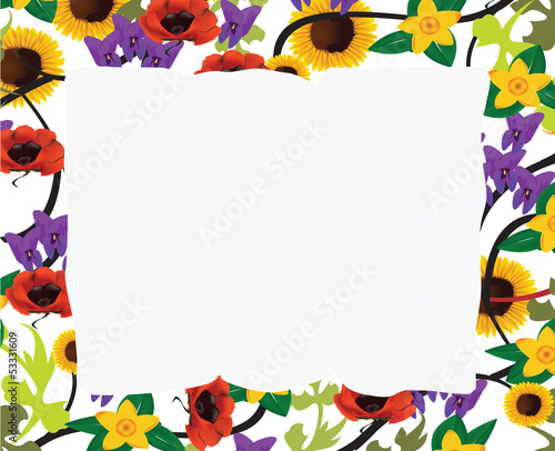 cornice di fiori