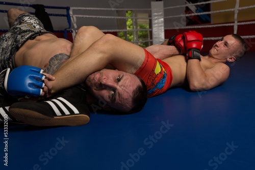 Mixed martial artists before a fight