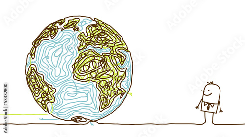 man watching the world 