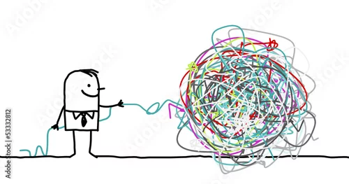 Obraz untangling a knot