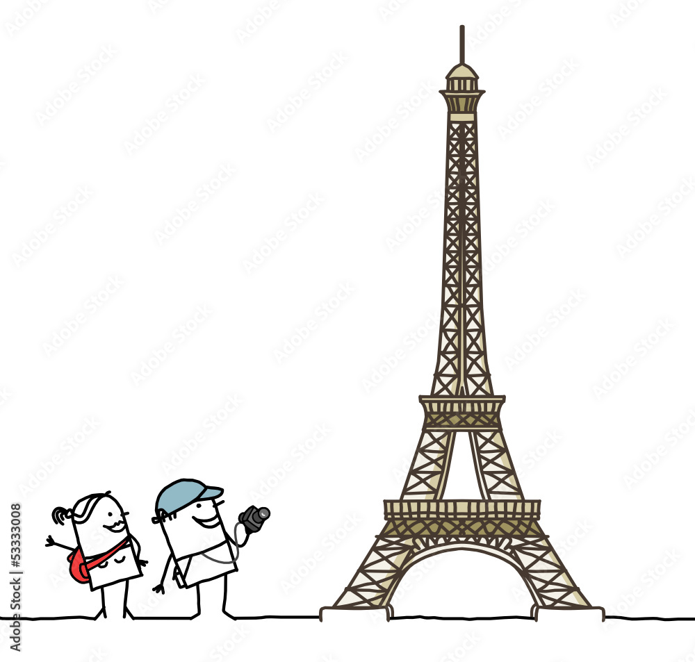 tourists & Eiffel
