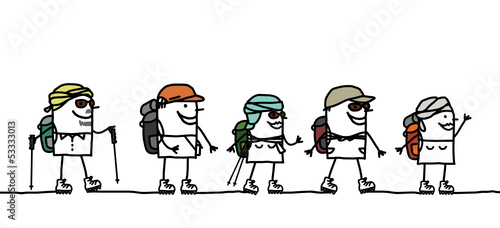 hikers & desert