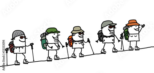 hikers & mountain