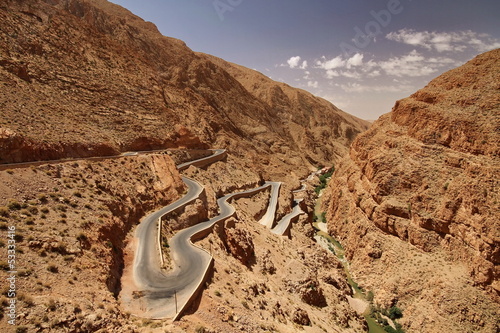 Moroccan Zig Zag Road photo