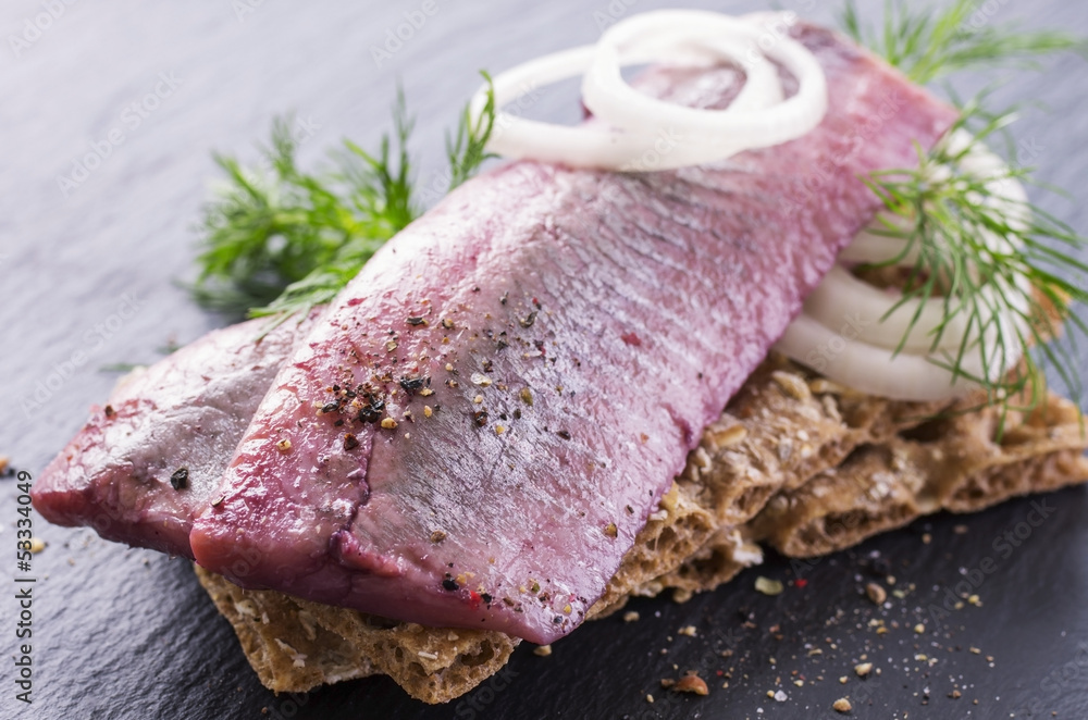 Hering mariniert StockFoto Adobe Stock
