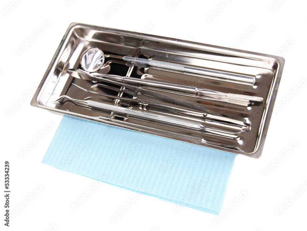 Dentist tools isolated on white Dentist tools isolated on white