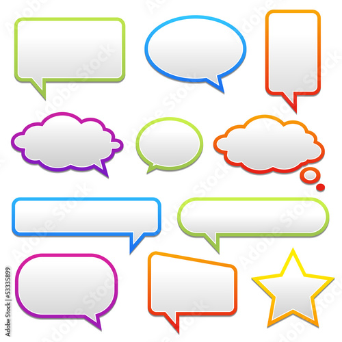 pop-up bubble with shadow on white background