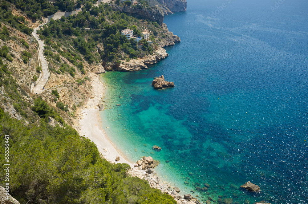 Secluded Mediterranean beach