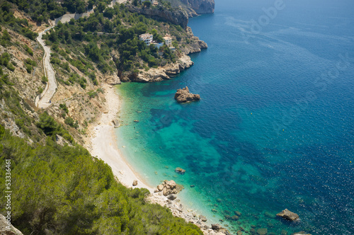 Secluded Mediterranean beach photo
