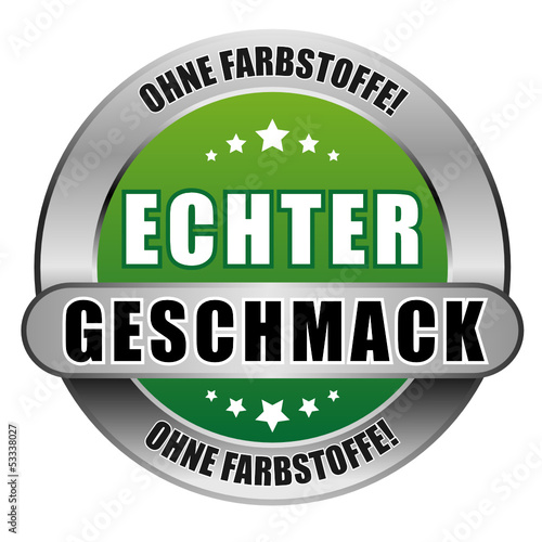 5 Star  Button grün ECHTER GESCHMACK OF OF