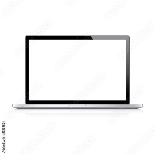 Highly detailed responsive laptop vector