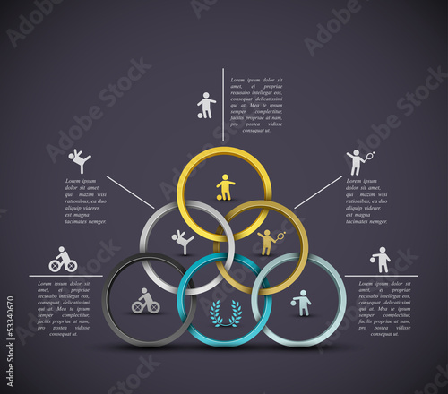 Infographic sport background