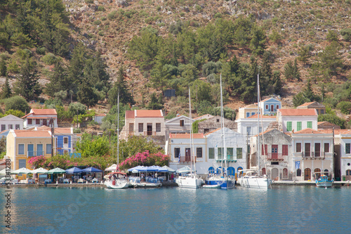 am Hafenort Megisti auf Kastelorizo, Griechenland © dedi