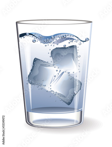 Glass water ice