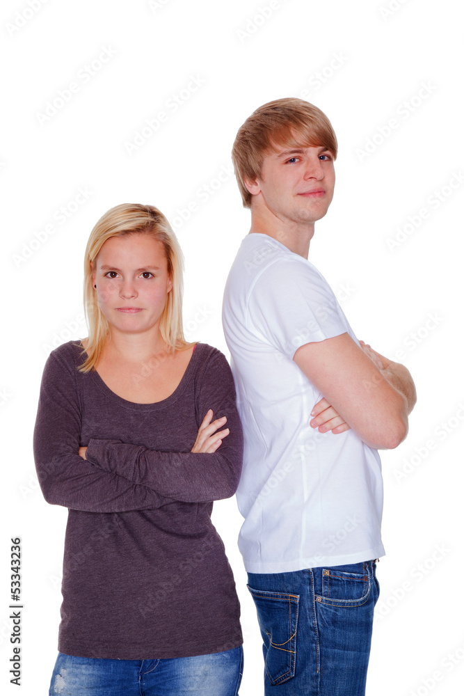 young couple with problems brawl and freeze off young couple with problems brawl and freeze off