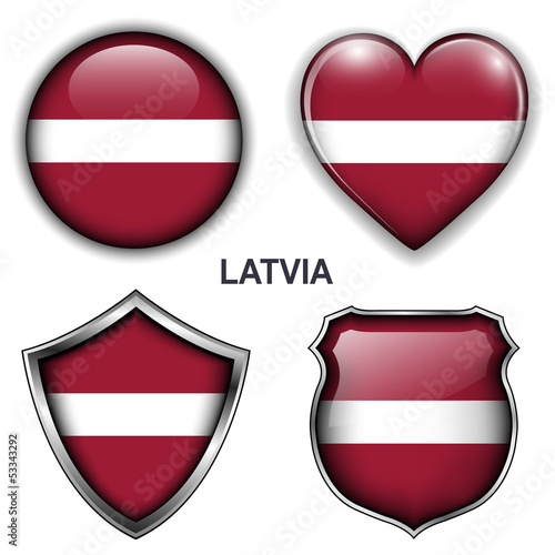 Latvia flag icons, vector buttons. Free Download Latvia flag icons, vector buttons. - GFXLoad