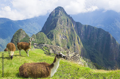 Ancient Inca lost city Machu Picchu