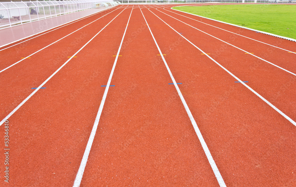 running track lines