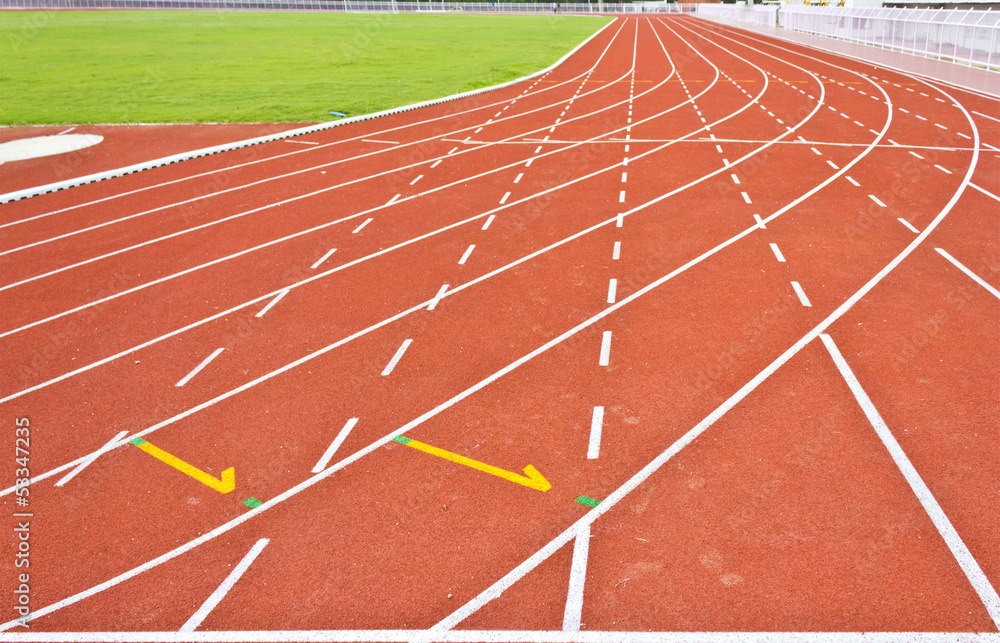 Fototapeta premium running track lines