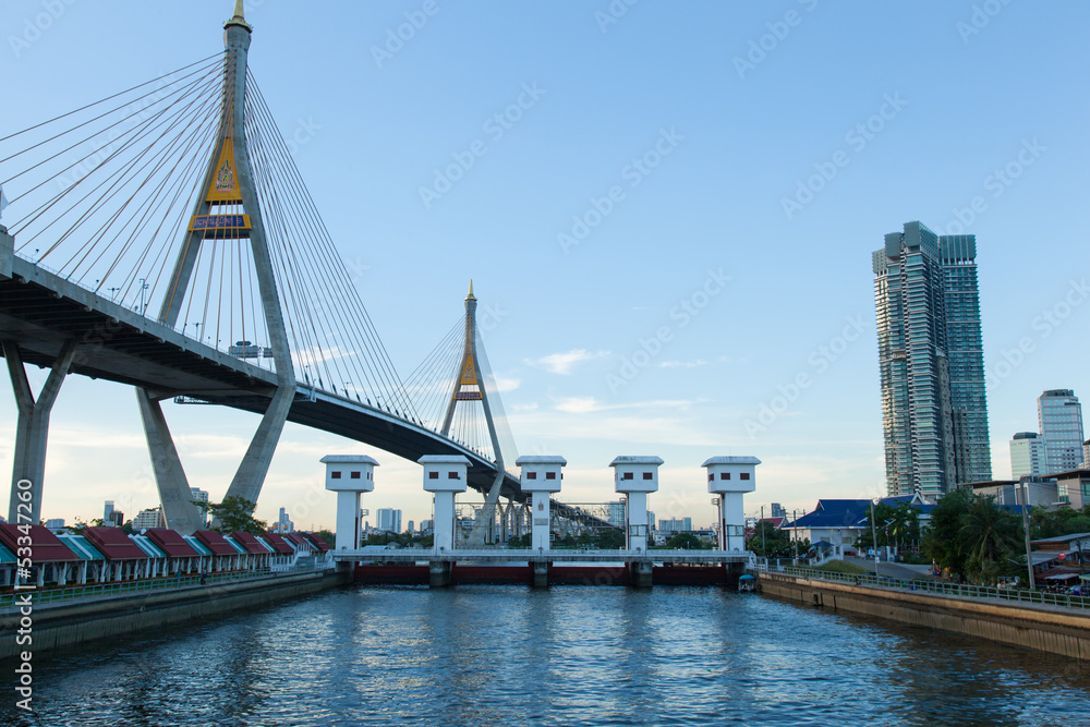 Fototapeta premium Bhumibol Bridge.