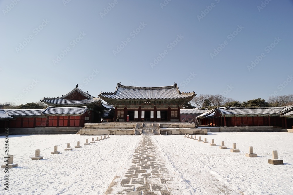 Myeongjeongjeon and Stone of Government position