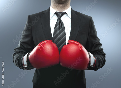 man in boxing gloves © peshkova
